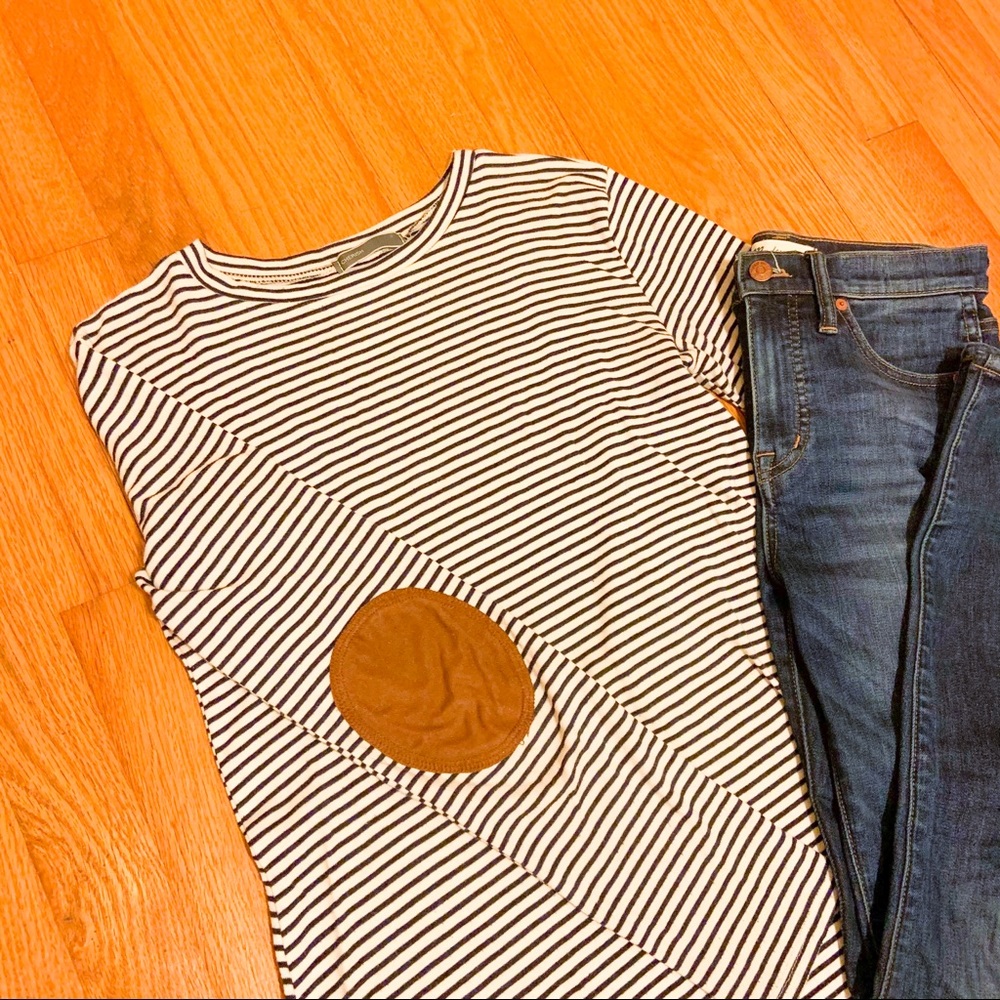 Navy Stripe Long Sleeve Shirt